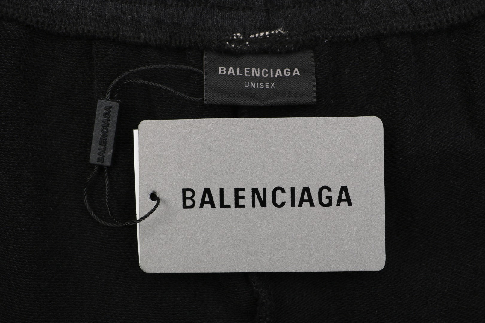 Balenciaga Mini Paris Wordmark Embroidered Shorts – Black