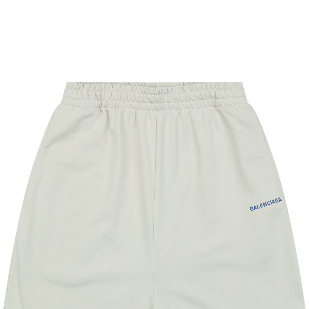 Balenciaga Mini Paris Wordmark Embroidered Shorts – Cream