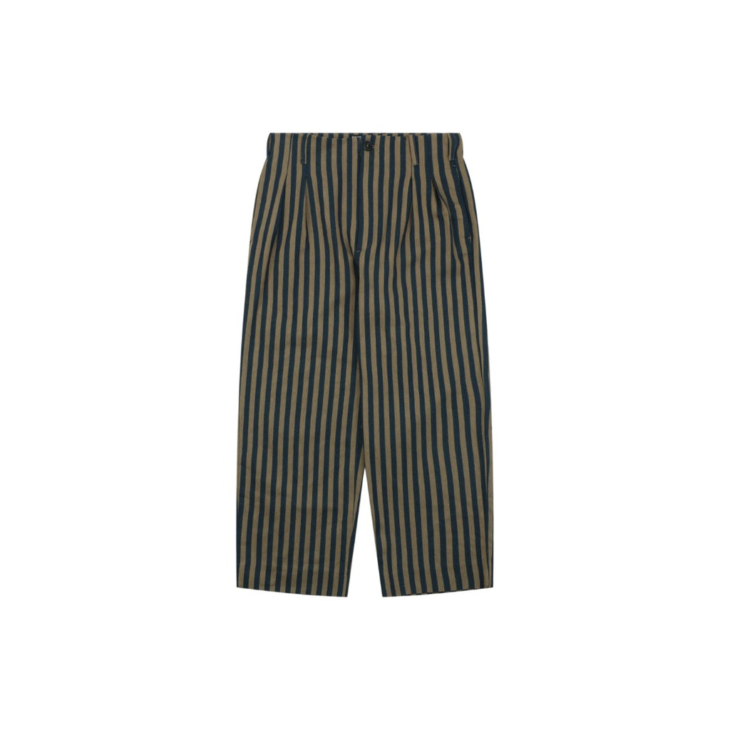 ERD Vertical Stripe Relaxed Trousers – Olive Navy