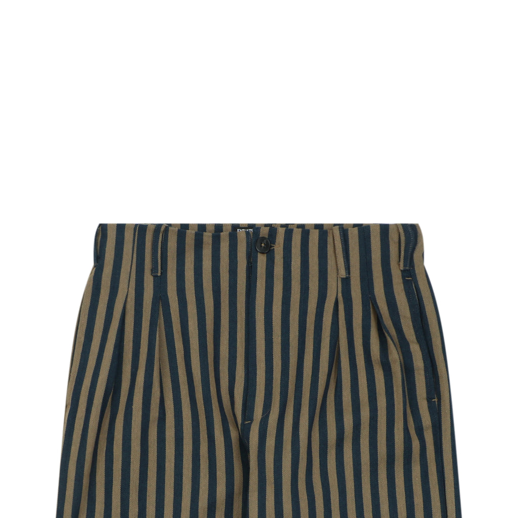 ERD Vertical Stripe Relaxed Trousers – Olive Navy