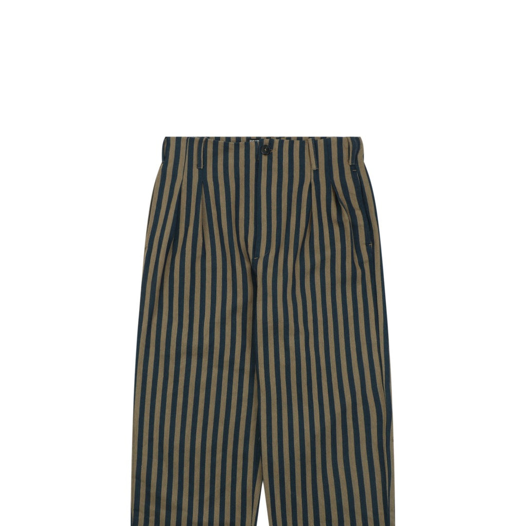 ERD Vertical Stripe Relaxed Trousers – Olive Navy