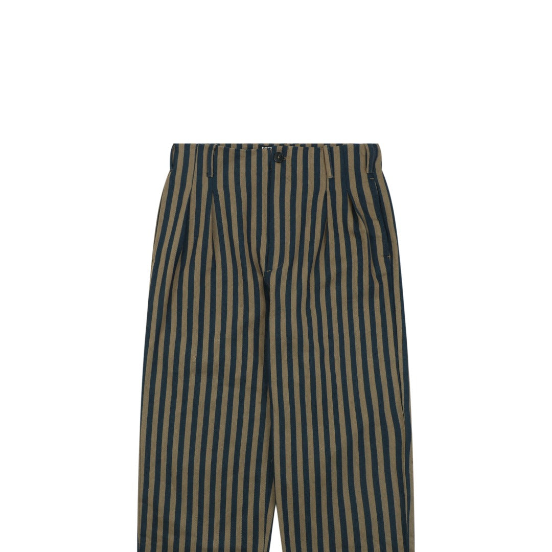 ERD Vertical Stripe Relaxed Trousers – Olive Navy