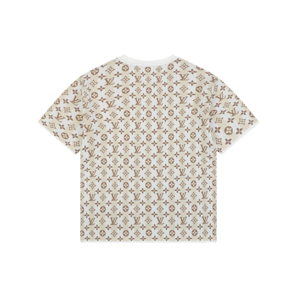 Louis Vuitton Old Money Floral Monogram All-Over Print Tee – Cream