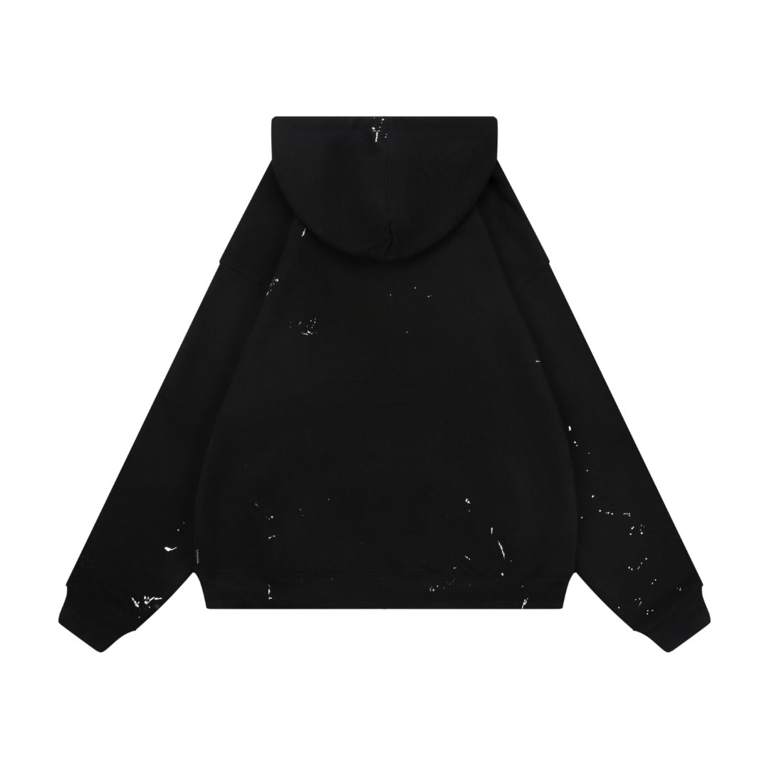 Supreme Paint Splatter Box Logo Zip Hoodie – Black