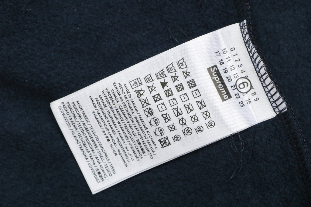 Supreme Paint Splatter Box Logo Zip Hoodie – Navy
