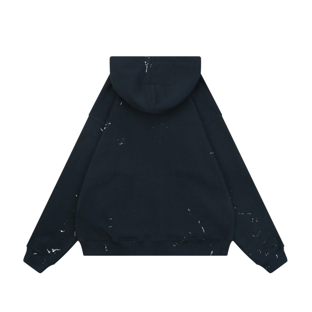 Supreme Paint Splatter Box Logo Zip Hoodie – Navy