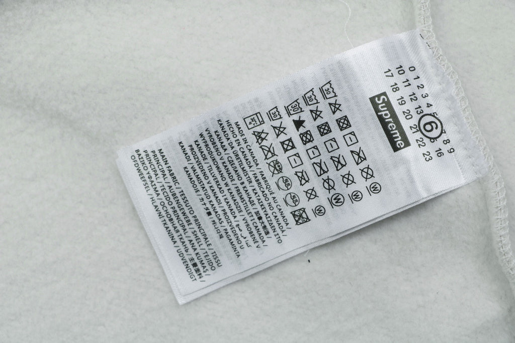 Supreme Multicolor Paint Splatter Box Logo Zip Hoodie – Grey White