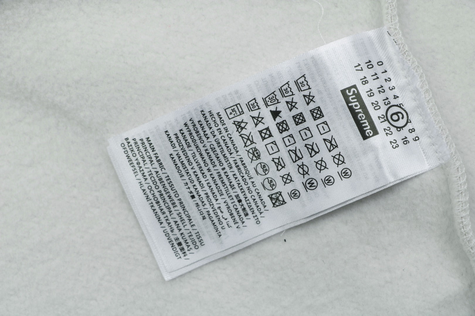 Supreme Multicolor Paint Splatter Box Logo Zip Hoodie – Grey White
