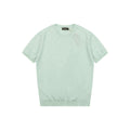Loro Piana Fancy Yarn Knit Short Sleeve Tee – Mint Green