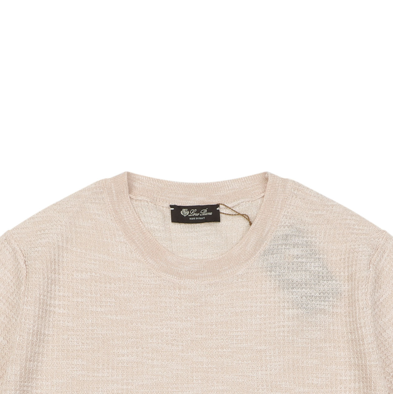 Loro Piana Fancy Yarn Knit Short Sleeve Tee – Dusty Rose