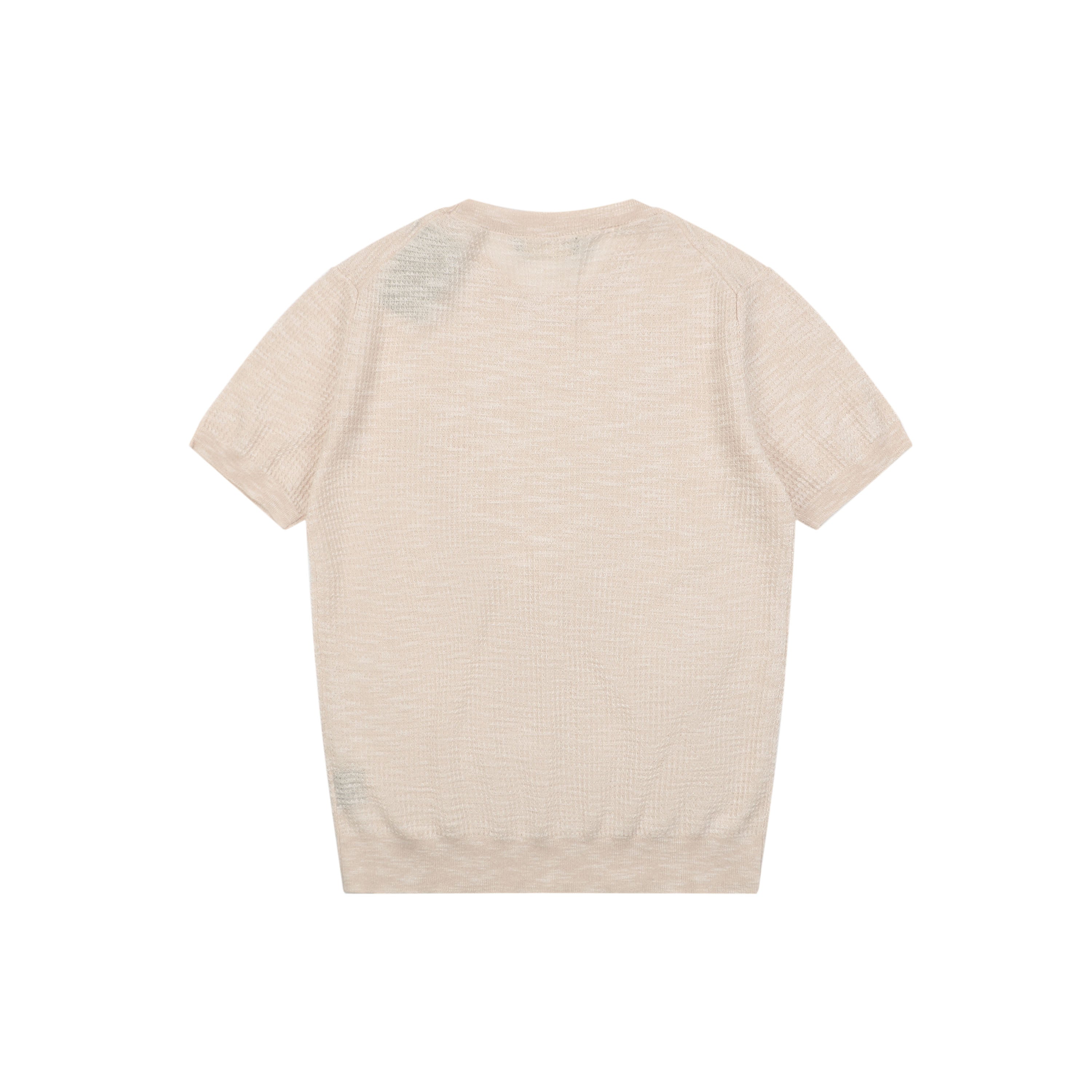 Loro Piana Fancy Yarn Knit Short Sleeve Tee – Dusty Rose