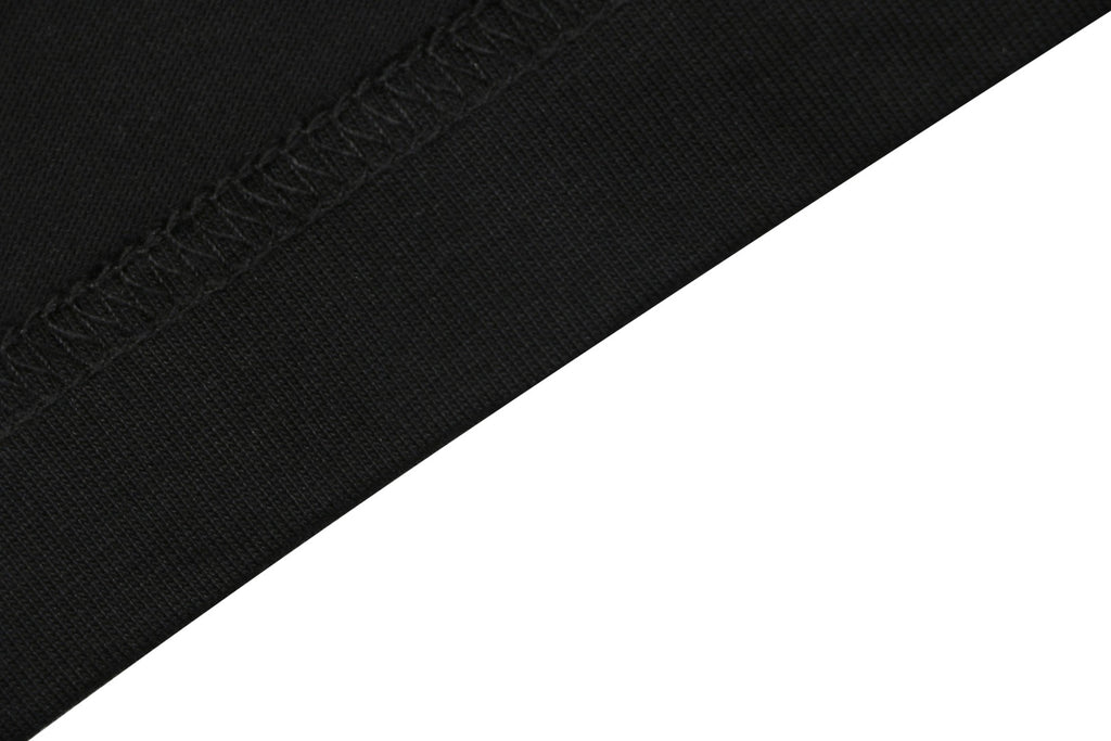 Bottega Veneta Intrecciato Leather Patch Pocket Tee — Black/Tan
