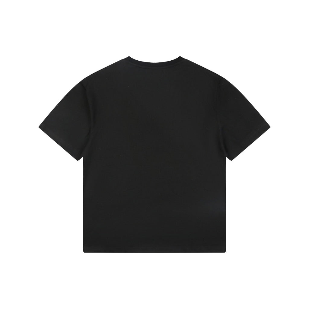 Loewe Pocket Colorblock Anagram Embroidered Tee — Black