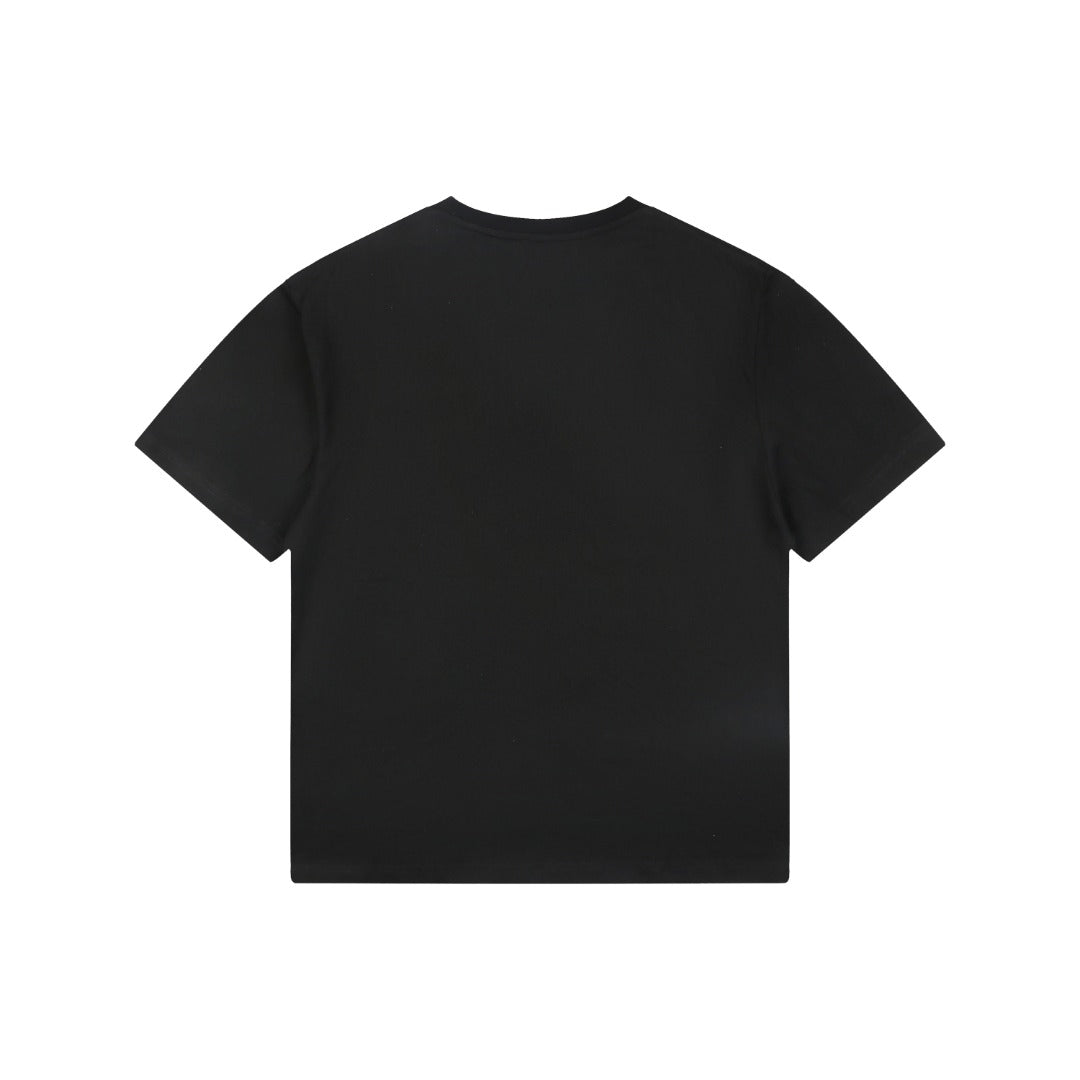 Loewe Pocket Colorblock Anagram Embroidered Tee — Black