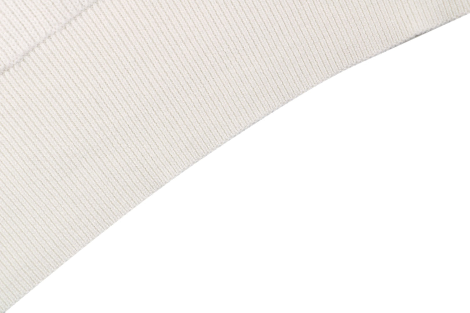 Balenciaga Seagull Collar Knit Polo Tee — Cream