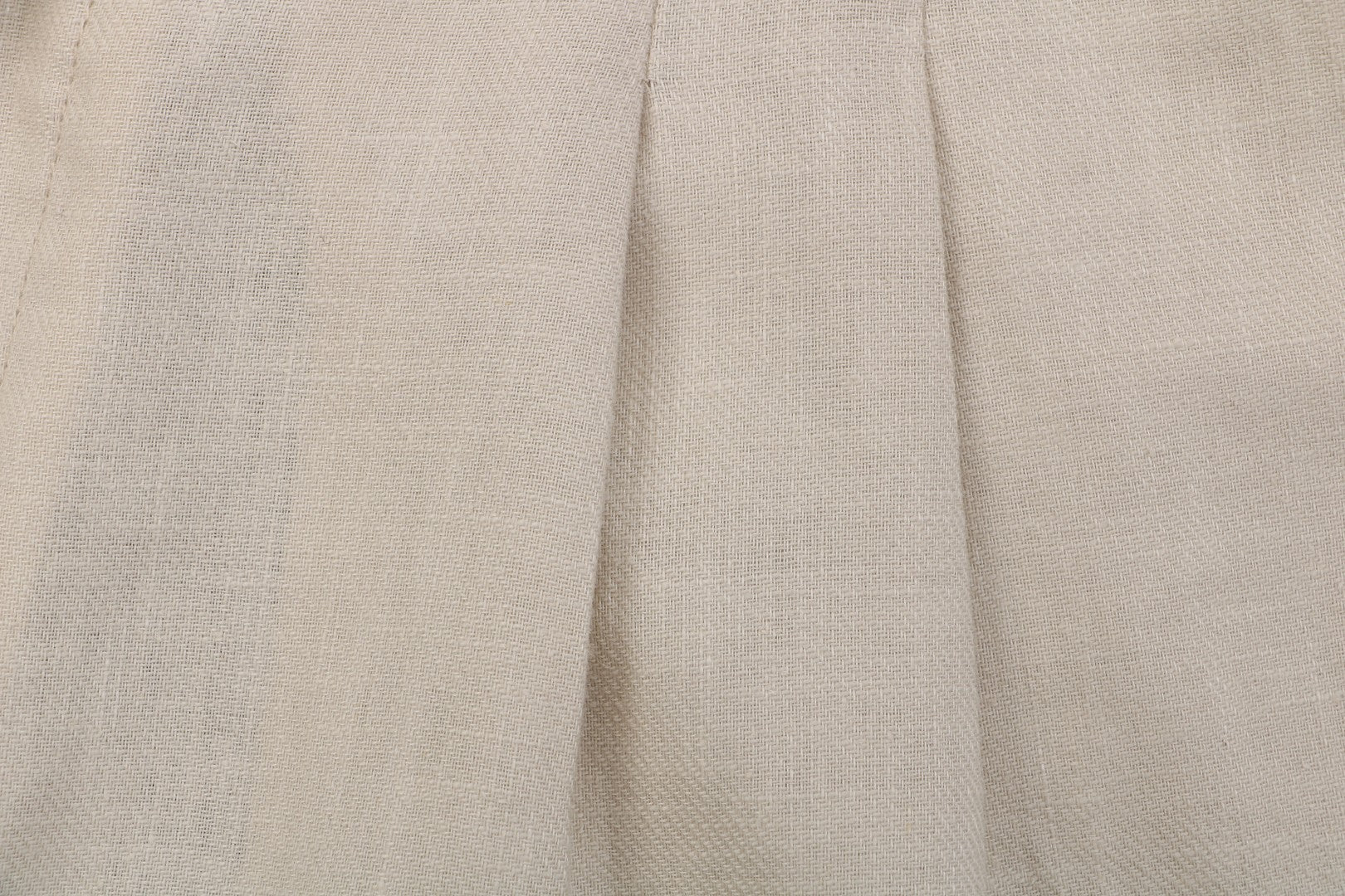 Balenciaga Double-Pleat Linen Drawstring Shorts — Stone