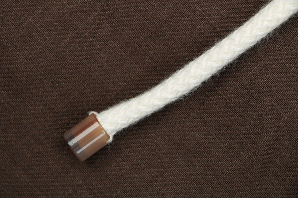 Balenciaga Double-Pleat Linen Drawstring Shorts — Brown