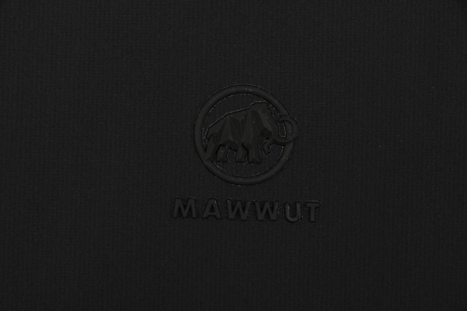 Mammut Tonal Mammoth Embroidered Polo Tee — Black