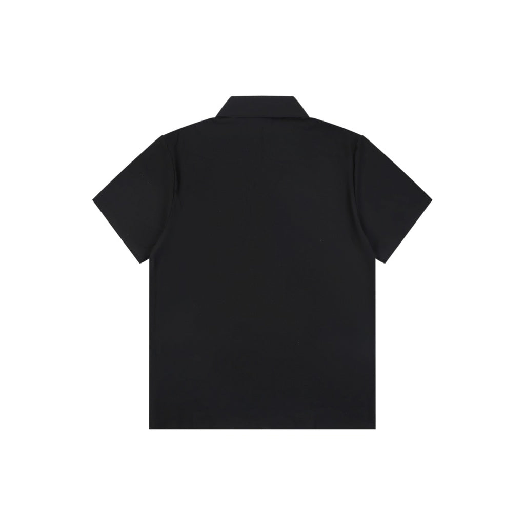 Mammut Tonal Mammoth Embroidered Polo Tee — Black