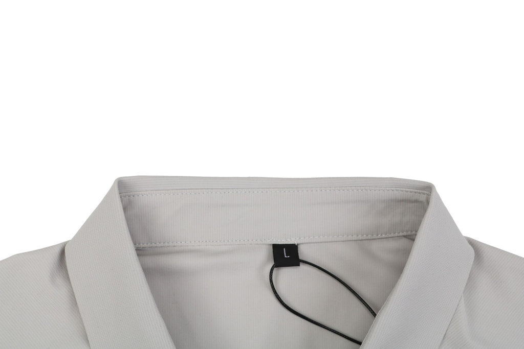 Mammut Tonal Mammoth Embroidered Polo Tee — Grey