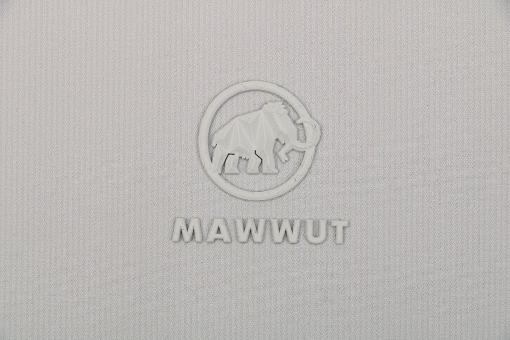 Mammut Tonal Mammoth Embroidered Polo Tee — Grey