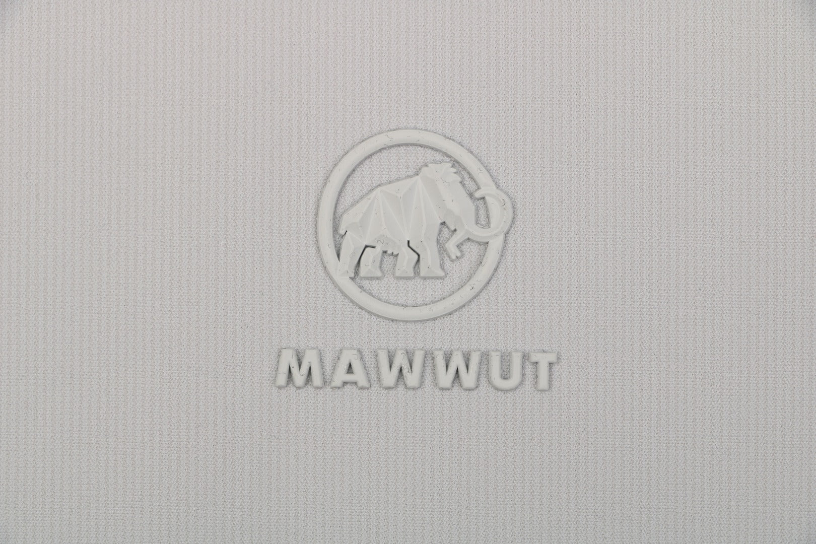 Mammut Tonal Mammoth Embroidered Polo Tee — Grey