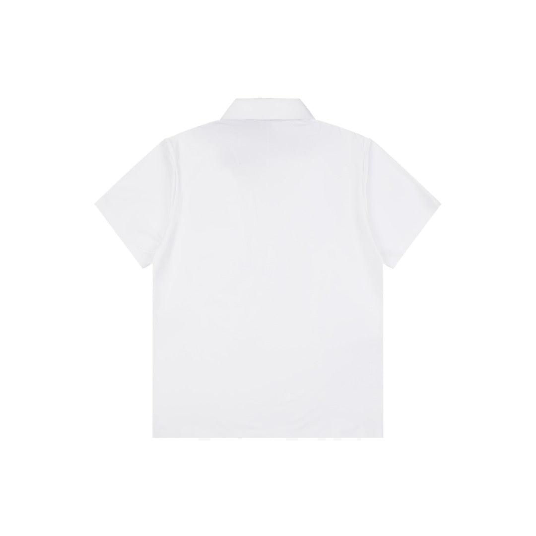 Mammut Tonal Mammoth Embroidered Polo Tee — White