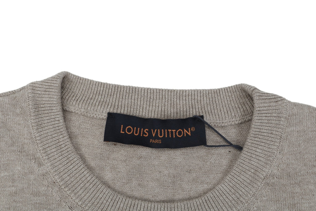 Louis Vuitton x Park Seo-Bo Hand-Lettered Jacquard Tee — Stone