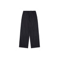 Maison Margiela Vertical Stripe Wide-Leg Trousers — Black