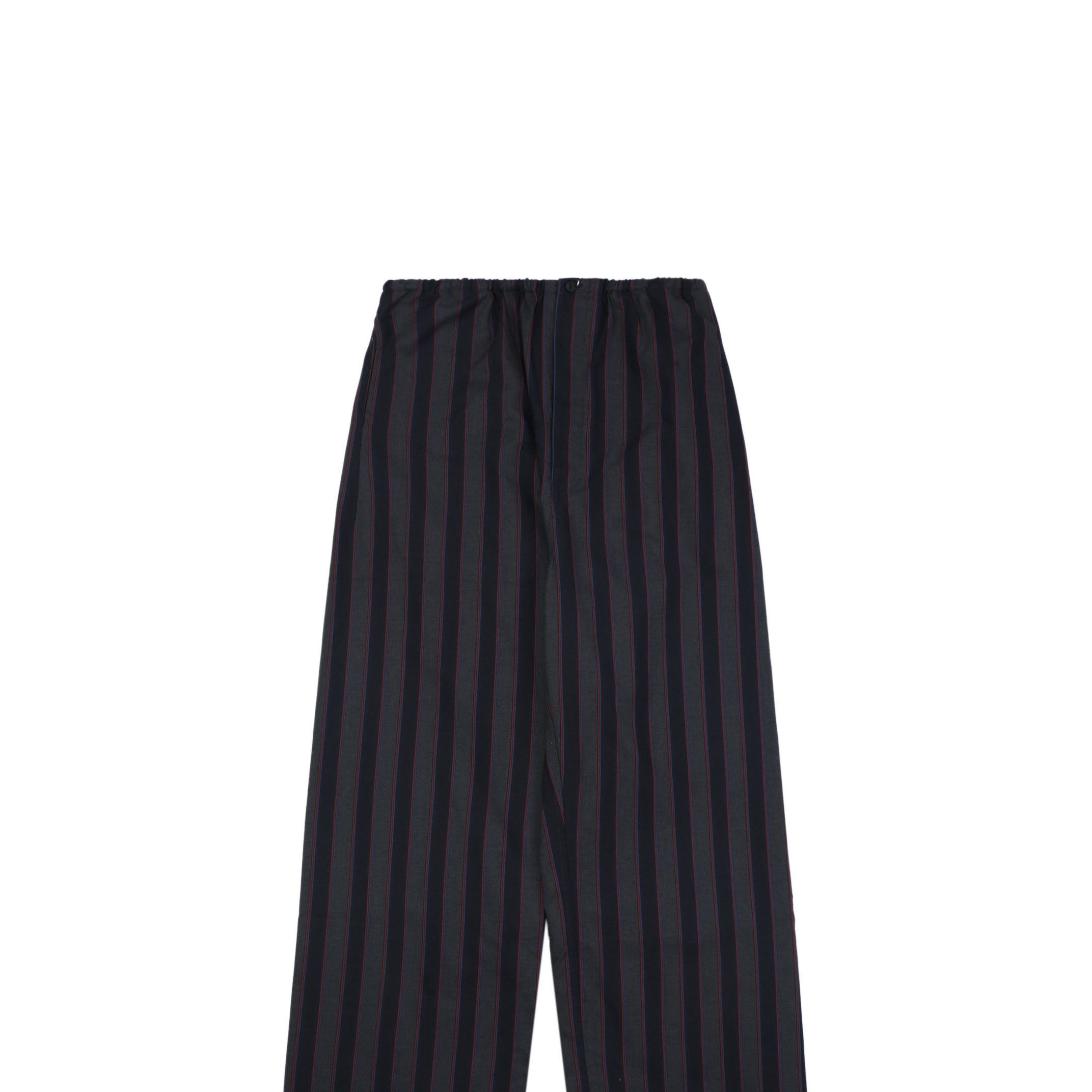 Maison Margiela Vertical Stripe Wide-Leg Trousers — Black