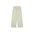 Maison Margiela Vertical Stripe Wide-Leg Trousers — Ecru