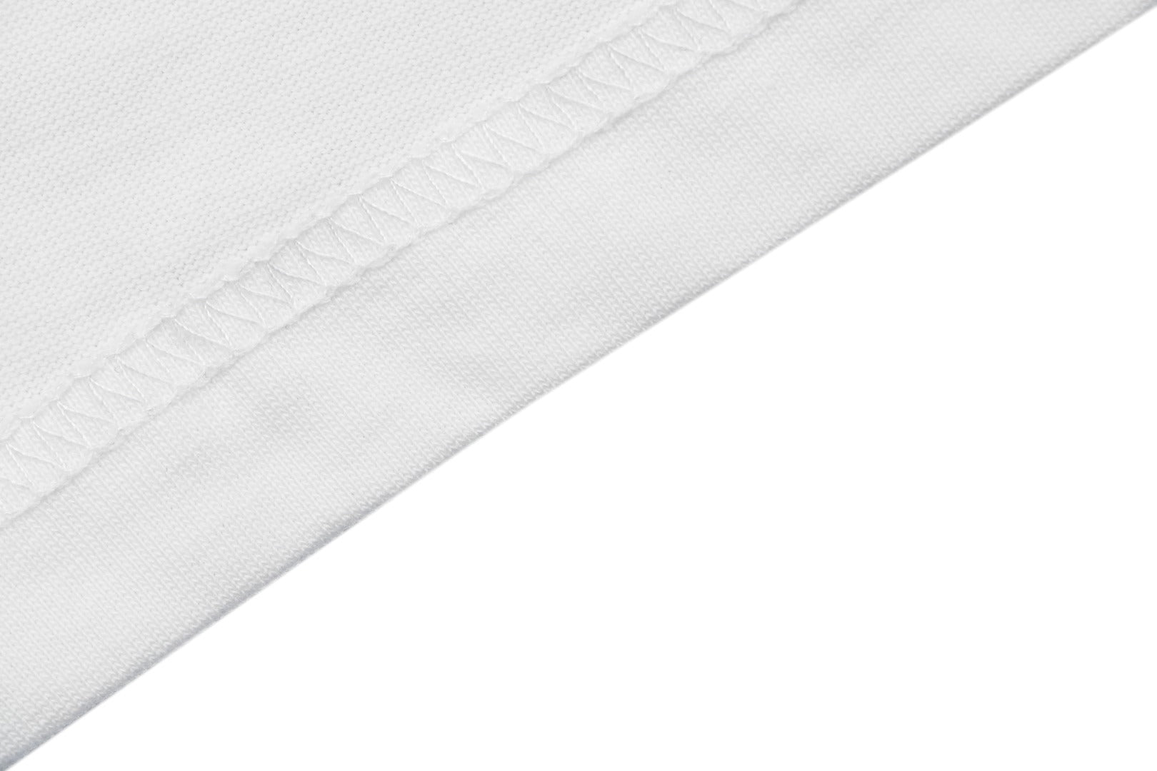 Moncler Logo Rib-Collar Tee — White