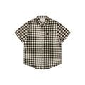 Louis Vuitton Damier Checkerboard Short-Sleeve Shirt — Almond/Brown