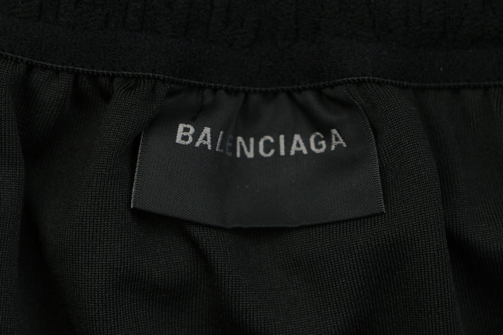 Balenciaga BB Wheat Motif Check Drawstring Shorts — Black/Blue