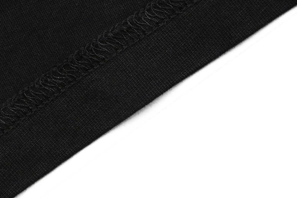 Loewe Chunky-Stitch Anagram Embroidered Tee — Black