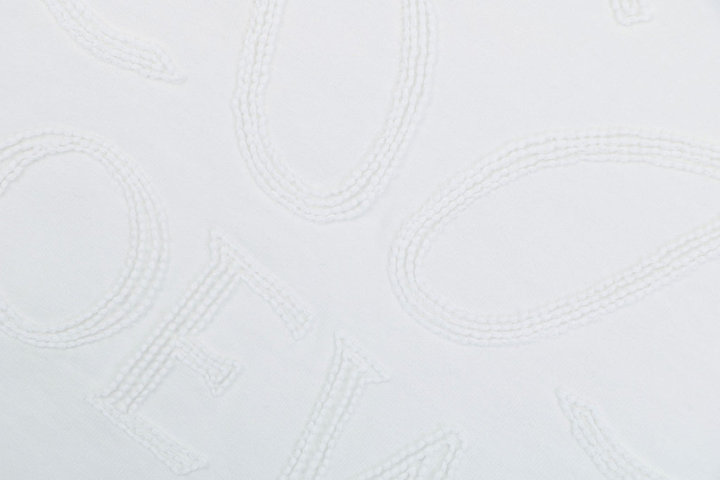 Loewe Chunky-Stitch Anagram Embroidered Tee — White