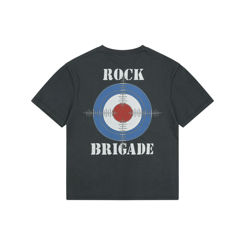 MadeWorn Def Leppard Rock Brigade Crowd Gaze Graphic Tee — Vintage Black