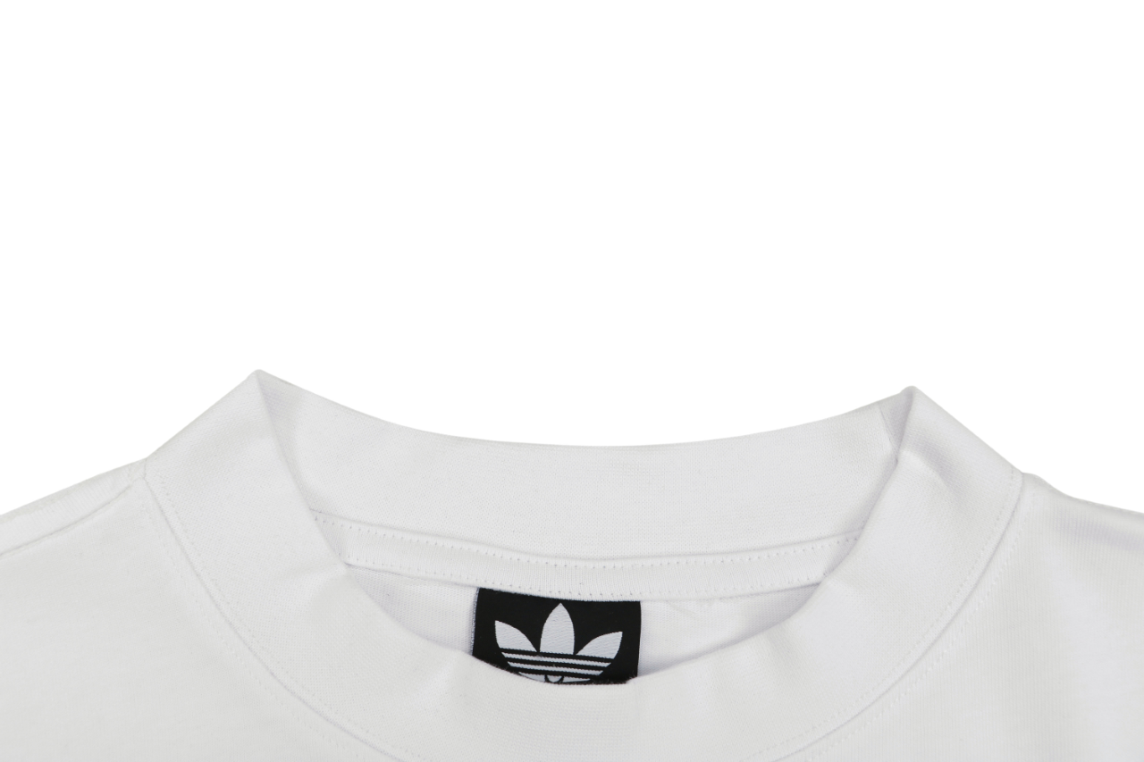 Balenciaga x Adidas Reversible Three-Stripes Logo Tee — White