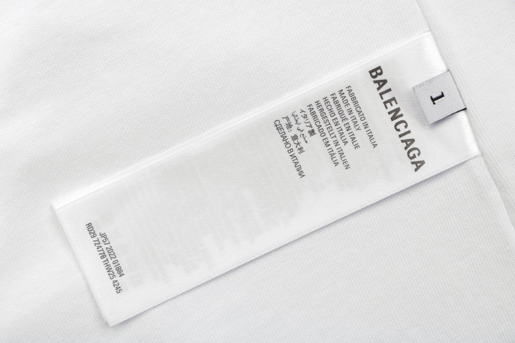 Balenciaga x Adidas Reversible Three-Stripes Logo Tee — White