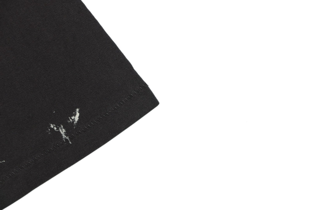 Saint Michael Irregular Script Pocket Print Tee — Vintage Black