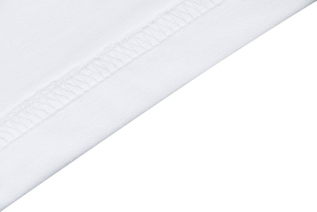 Christian Dior CD Blue Stripe Slogan Print Tee — White