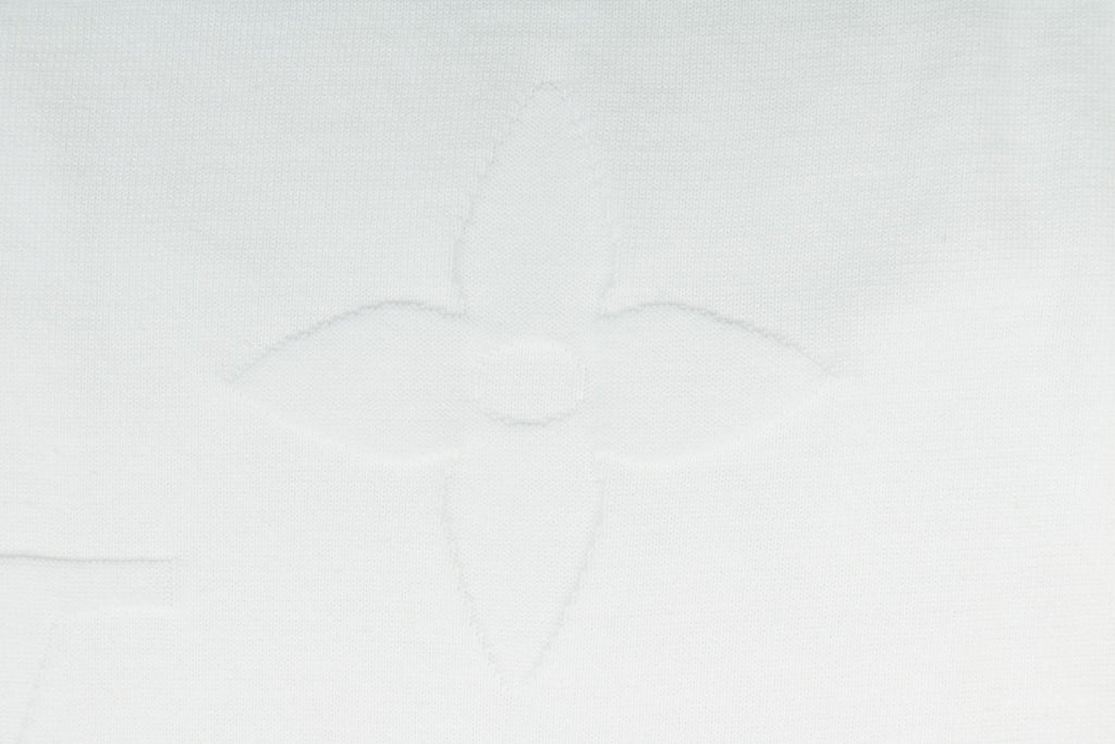 Louis Vuitton Tonal Large Monogram Jacquard Tee — Cream