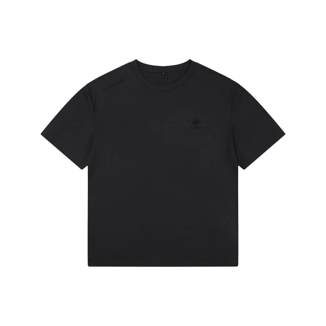 Mammut Essential Tonal Mammoth Embroidered Tee — Black