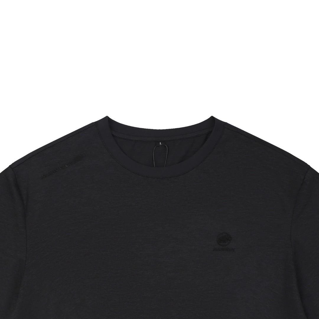 Mammut Essential Tonal Mammoth Embroidered Tee — Black