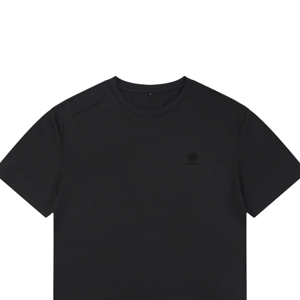 Mammut Essential Tonal Mammoth Embroidered Tee — Black