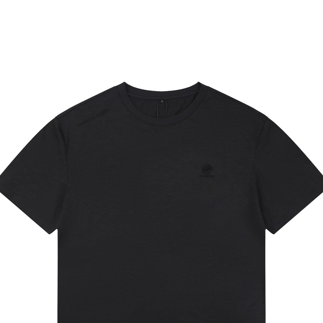 Mammut Essential Tonal Mammoth Embroidered Tee — Black