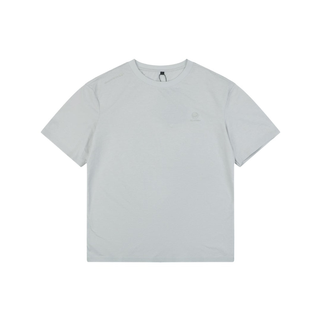 Mammut Essential Tonal Mammoth Embroidered Tee — Light Grey