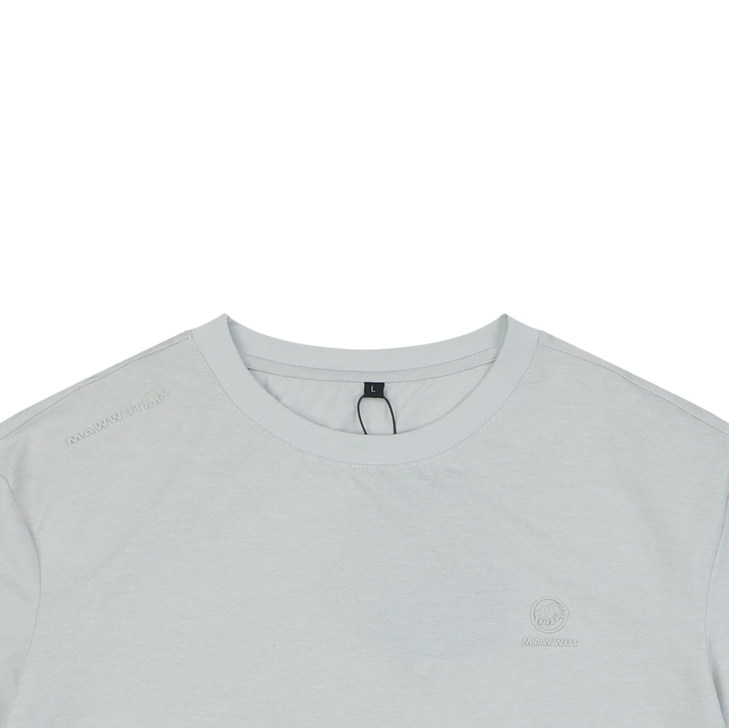 Mammut Essential Tonal Mammoth Embroidered Tee — Light Grey