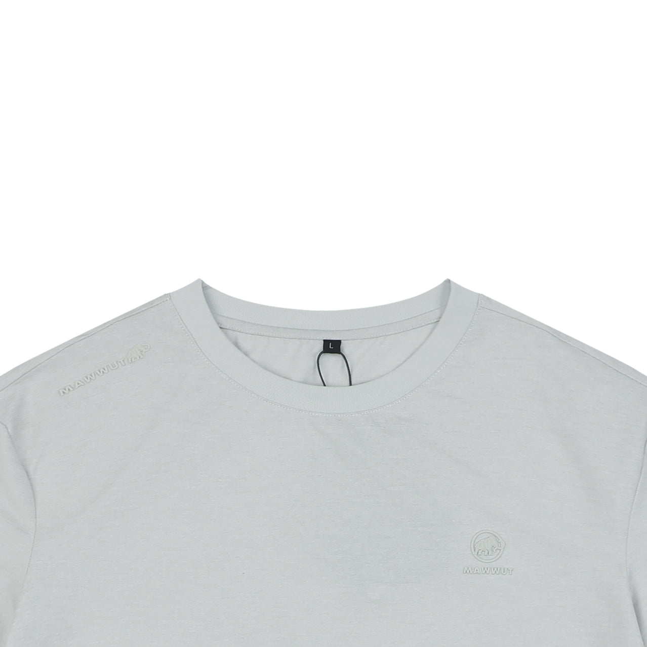 Mammut Essential Tonal Mammoth Embroidered Tee — Light Grey