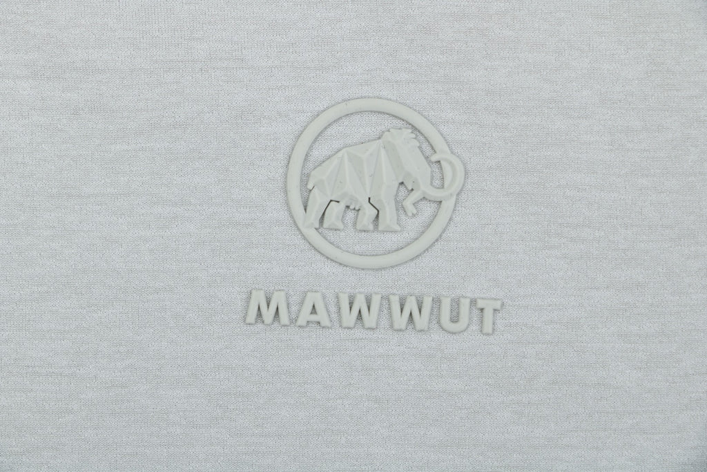 Mammut Essential Tonal Mammoth Embroidered Tee — Light Grey